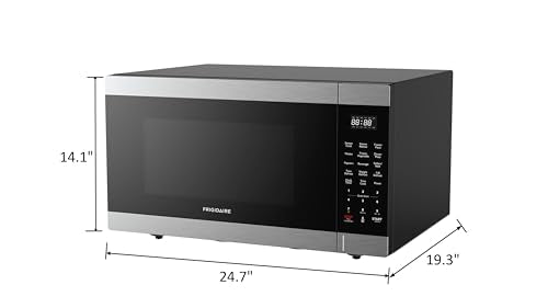 FRIGIDAIRE 2.2 Cu. Ft. Stainless Steel Microwave Oven, Multi Function, Programmable, 1,200 Watts