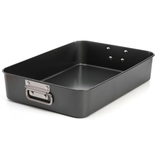 Jucoan Lasagna Pan 3 Inch Deep, 16 x 11.5 Inch Large Baking Pan Casserole Dishes for Oven, Non-Stick Baking Dishes Roasting Pan Brownies Pan for Thanksgiving, Christmas, Housewarming Gifts - Dishwasher Safe