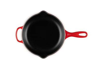 Le Creuset Enameled Cast Iron Signature Iron Handle Skillet, 9", Cerise