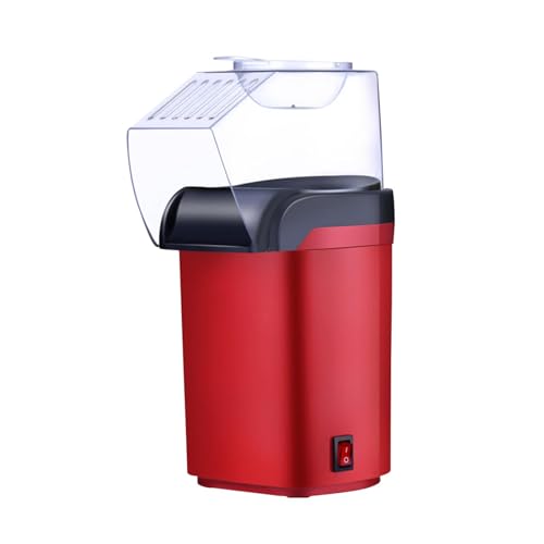Electric Popcorn Machine with Measuring Spoon, Hot Air Popcorn Maker