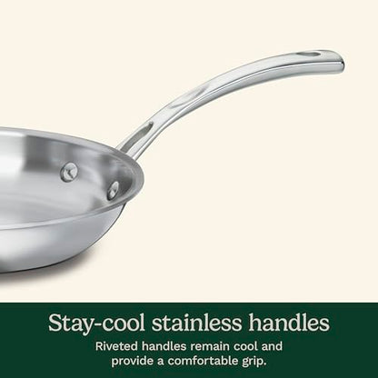 Cuisinart French Classic Tri-Ply Stainless 10-Piece Cookware Set, Silver