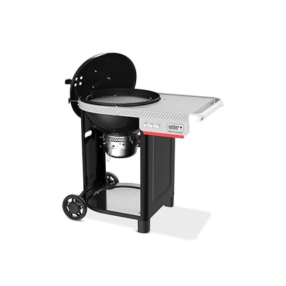 Weber Performer™ 22‑Inch Charcoal Grill for Outdoor Cooking – Black, Porcelain-Enameled Finish, Temperature Control Dampers & Prep Table, Kettle