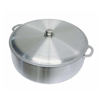 20 Qt Aluminum Caldero Stock Pot, Cooking Dutch Oven With Lid,Satin Finish