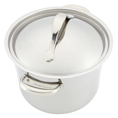 Anolon Stainless Steel & Hard Anodized Aluminum, Cookware Set (11 Piece)