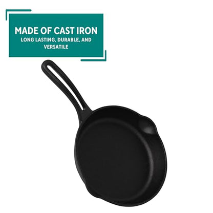 MIRRO 6in Cast Iron Preseasoned Skillet