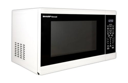 SHARP Countertop Microwave Oven with Removable 12.4" Carousel Turntable, 1100 Watt, 1.4 Cubic Feet, White