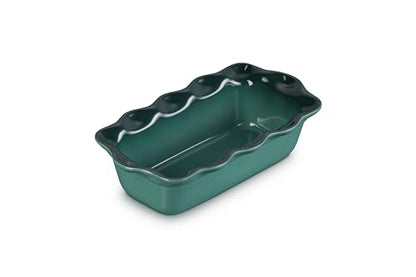 Le Creuset Stoneware Heritage Fluted Loaf Pan, 9", Artichaut