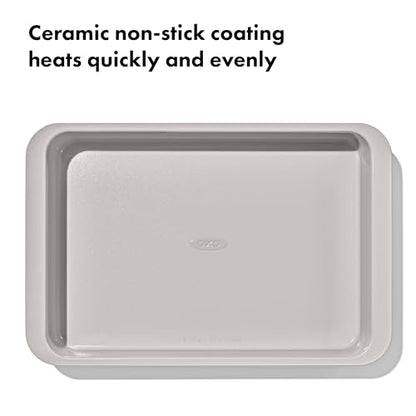 OXO Good Grips Non-Stick Pro Ceramic Coated Metal Bakeware 9” x 13” Cake Pan – Storm Blue