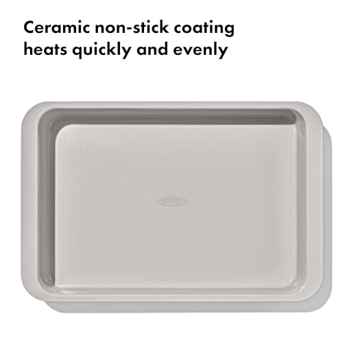 OXO Good Grips Non-Stick Pro Ceramic Coated Metal Bakeware 9” x 13” Cake Pan – Biscuit