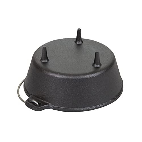 Stansport's Cast Iron Dutch Oven with Lid (16018-20) - 2 Quart Capacity, Durable Cast Iron Construction, Perfect for Outdoor Cooking, Home Kitchen and Camping Trips, Built in Legs