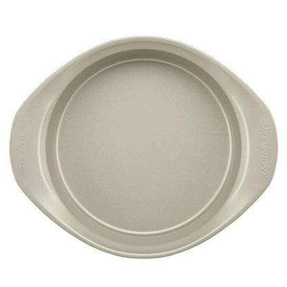 Rachael Ray Nonstick Bakeware Set without Grips includes Nonstick Bread Pan, Baking Pans, Cake Pans, Cookie Sheet / Baking Sheet - 10 Piece, Silver