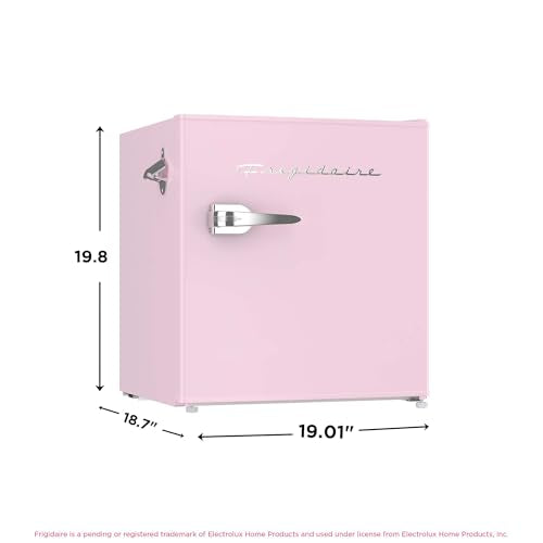 Frigidaire EFR176 1.6 cu. ft. Retro Bar Fridge with Side Bottle Opener (Pink)
