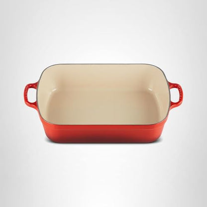 Le Creuset Enameled Cast Iron Signature Rectangular Roaster, 5.25 qt. (9.8" x 13"), Cerise