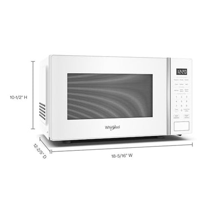 Whirlpool WMCS3018RW Countertop Microwave with Turntable 0.7 Cu. Ft, Steam Clean, 700 Watt Microwave, White