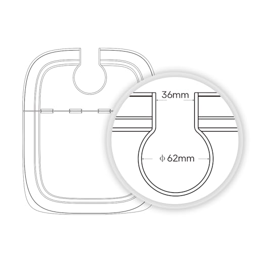 EVERIE Sous Vide Container 12 Quarts with Collapsible Hinge Lid and Removable Built-in Rack Compatible with Anova Nano AN400 and AN500-US00 and Instant Pot and Breville Joule Sous Vide Cooker