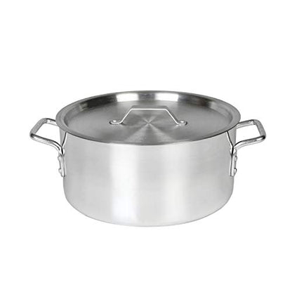 Thunder Group 14 Quart Aluminum Braiser with Lid