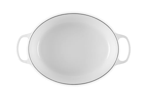 Le Creuset Enameled Cast Iron Signature Oval Dutch Oven, 8 qt., White