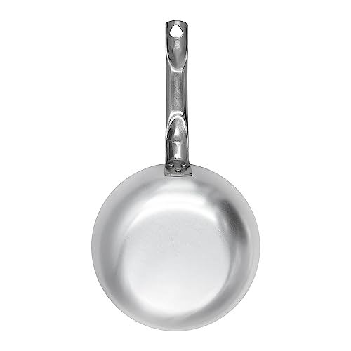 Pentole Agnelli ALMA111B18 High Skipping Frying Pan, Professional Aluminum, Silver, 18 cm