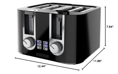 BLACK+DECKER 4-Slice Toaster with 7 Shade Settings