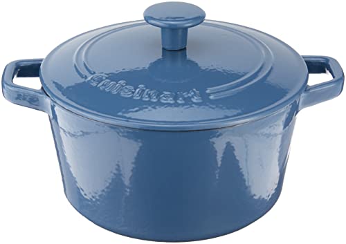 Cuisinart 3 Qt Casserole, Covered, Enameled Provencial Blue