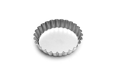 Fox Run Tartlet/Quiche Pan with Removable Bottom, Tin-Plated Steel, 4-Inch