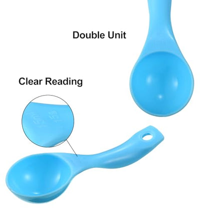 Frienda 20 Pieces Colorful Plastic Measuring Cup Spoons for Kitchen Cooking Baking Dry and Liquid Ingredients