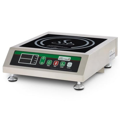 Winco 1800W Silver/Black Induction Cooktop Burner