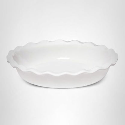 Emile Henry Made In France 9 Inch Pie Dish, White