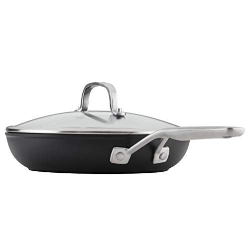 KitchenAid Hard Anodized Induction Nonstick Fry Pan/Skillet with Lid, 10 Inch, Matte Black