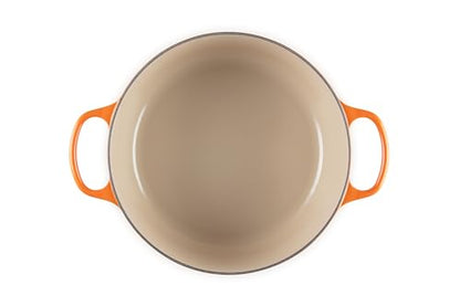 Le Creuset Enameled Cast Iron Signature Round Dutch Oven, 7.25 qt., Flame