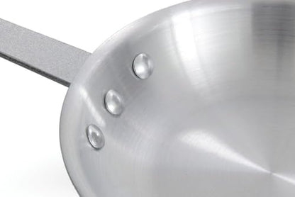 Central Exclusive Keystone 31H-017 Aluminum Fry Pan, 14" Diam., Natural Finish