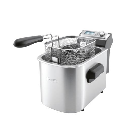 Breville Smart Fryer, 4 Quart, Brushed Stainless Steel