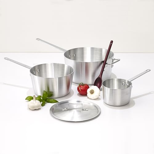 Winco Heavy-Duty Aluminum Tapered Sauce Pan, 3mm, 1.5 Quart
