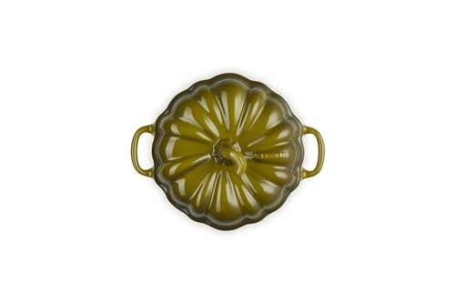 Le Creuset Stoneware Pumpkin Mini Cocotte, 12 oz., Olive