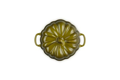 Le Creuset Stoneware Pumpkin Mini Cocotte, 12 oz., Olive