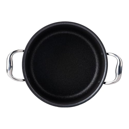 Vasconia Urban 6-QT Covered Soup Pot Set - Black Nonstick Dutch Oven for Baking, Roasting, and Stewing - Dishwasher and Oven Safe up to 475°F - Aluminum Kitchen Accessories with Fast Cooling Handles