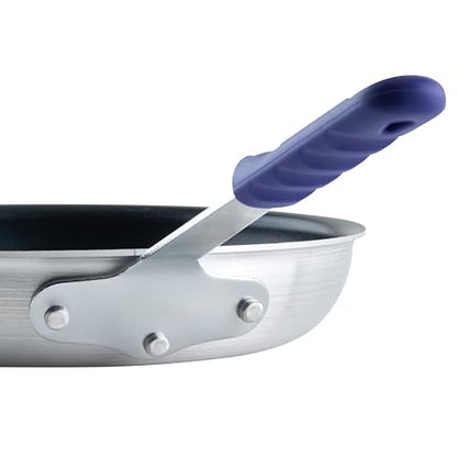 Winco Commercial-Grade Aluminum Fry Pan with Stay Cool Handle, Induction Compatible, Non-Stick Finish, 12"