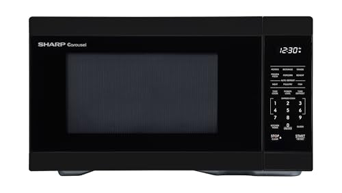 Sharp SMC1161KB 1.1 cu. ft. 1000W Black Countertop Microwave Oven