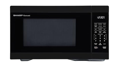 Sharp SMC1161KB 1.1 cu. ft. 1000W Black Countertop Microwave Oven