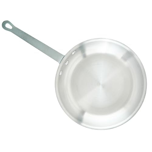 Winco Commercial-Grade Aluminium Fry Pan/Skillet, Satin Finish, 10"