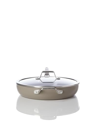Calphalon® Premier Ceramic Nonstick 12" Frying Pan with Lid, Mushroom Grey