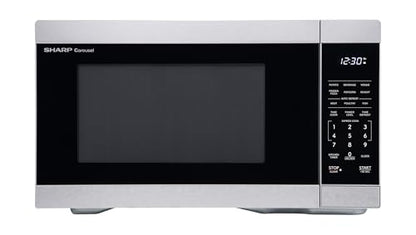 SHARP Countertop Microwave Oven with Removable 12.4" Carousel Turntable, 1000 Watt, 1.1 Cubic Feet, Stainless Steel