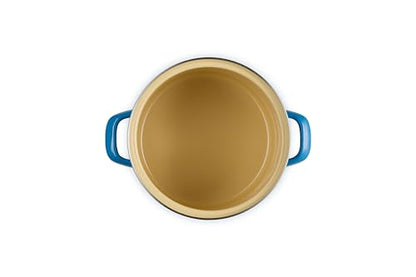 Le Creuset Enamel on Steel Traditional Stockpot, 6 qt., Marseille with Stainless Steel Knob