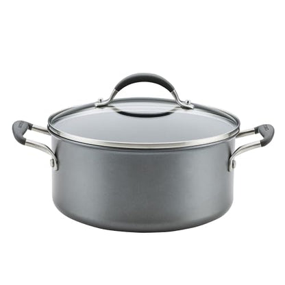 Circulon A1 Series Dishwasher Safe, Induction Ready, Metal Utensil Safe, 5-Quart Dutch Oven with Lid - Graphite
