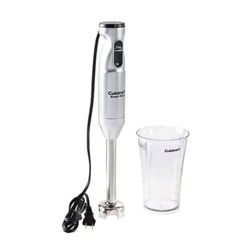 Cuisinart Smart Stick Two-Speed Corded Hand Blender, Powerful Immersion Blender with 300-Watt Motor Blends Shakes, Smoothies, Puree, Baby Food, Soups & Sauces, CSB-175SVP1, Silver