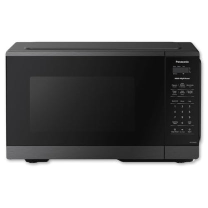 Panasonic Countertop Microwave Oven, 900W, 0.9 Cu. Ft., Sensor Cook and Reheat, 10 Power Levels, Auto Defrost, Keep Warm, Child Lock, Black Stainless Steel - NN-SB44QS