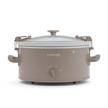 Crock-Pot® Design Series 6-Quart Manual Slow Cooker, Alpaca Brown