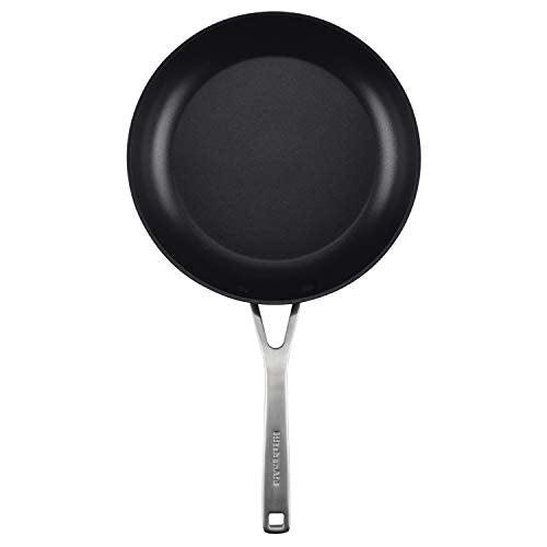 KitchenAid Hard Anodized Induction Nonstick Fry Pan/Skillet with Lid, 10 Inch, Matte Black