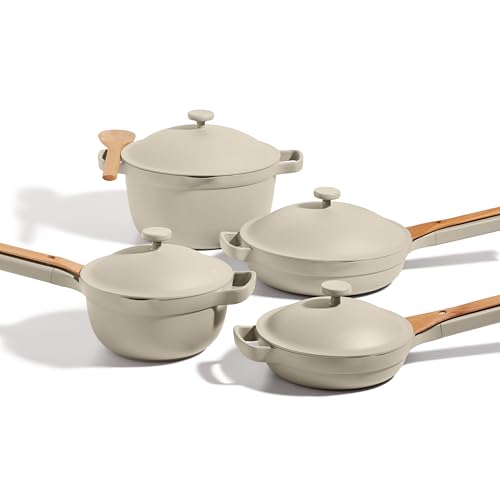 Our Place Cookware Set - 13-Piece Kit Including the Always Pan, Perfect Pot and Spatulas | Multifunctional, Toxin-Free Nonstick | Heat Safe up to 450°F | Oven, Stove, Induction Compatible | Steam