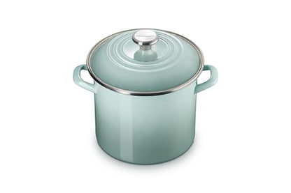 Le Creuset Enamel on Steel Traditional Stockpot, 8 qt., Sea Salt with Stainless Steel Knob